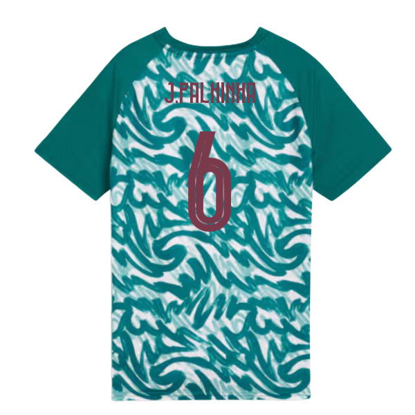2026-2027 Portugal Warm Up Jersey (Green) - Kids (J.Palhinha 6)-SoccerKits Hub | Buy Soccer Jerseys Online